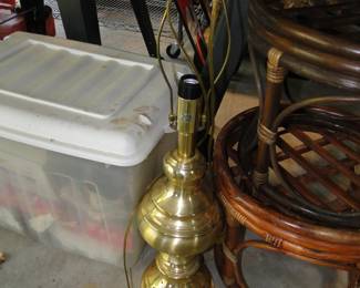 Brass lamp, just add a shade