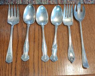 Mixed Assortment of Vintage SilverPlated Flatware