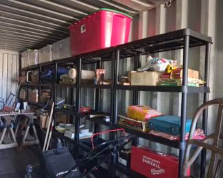 HeavyDuty Milwaukee Sawzall and Assorted Workshop Storage