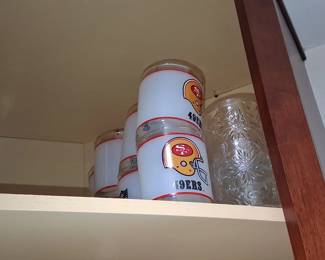 San Francisco ers Vintage Mobil oz Glass Tumblers