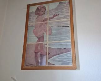 Bessie Pease Gutmann The Wading Pool Tile Mural