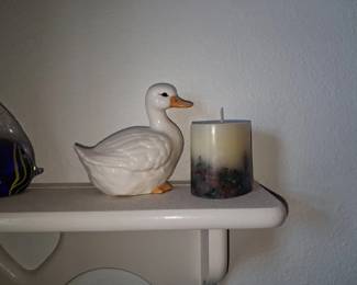 Vintage Ceramic Duck Figurine