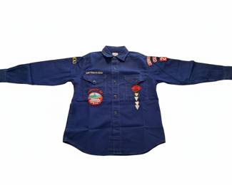 Vintage Cub Scouts B.S.A. Uniform Shirt with Patches