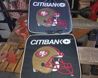 Pair of Vintage San Francisco ers Opening Day Citibank Promotional Seat Cushions