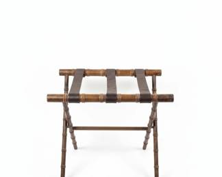 Vintage Faux Bamboo Butlers Tray Table