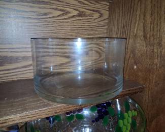 Minimalist Clear Glass Cylinder Bowl