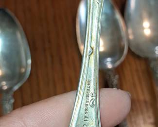 Rogers Bros. Grape Pattern Silverplate Spoons second image