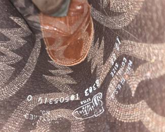 Vintage Brown Leather Lizard Print Western Cowboy Boots third image
