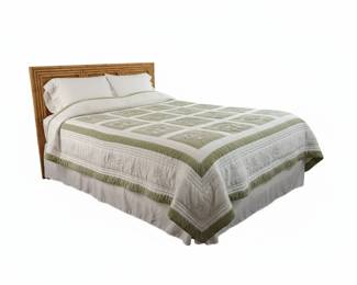 Tropical Rattan and Bamboo Bedroom Set