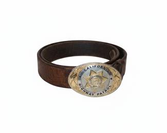 California Highway Patrol Sterling Silver Presentation Belt Buckle by Irvine Jachens