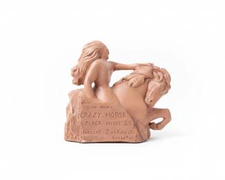 Crazy Horse Memorial or Scale Model Sculpture by Korczak Ziolkowski