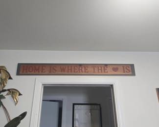 Home Is Where The Heart Is Wooden Wall Sign