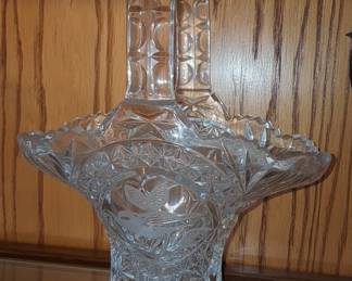 Hofbauer Byrdes Collection Crystal Basket
