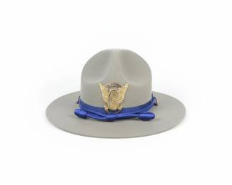 California Highway Patrol Campaign Hat with Original Hat Protector