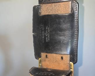Vintage Safety Speed Holster and Duty Belt Rig with Sabas Uniforms and Earl Ginn Co. Stamps third image