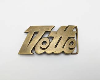 Tequila Sauza Solid Brass Belt Buckle