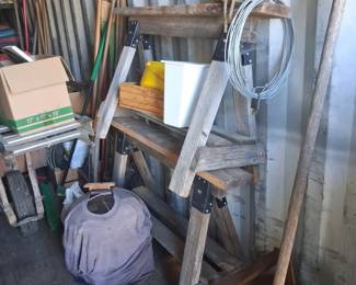 Vintage HeavyDuty Wooden Sawhorse