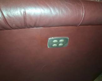 Power Reclining Leather Loveseat third image