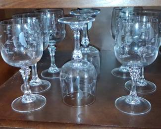 Fostoria Willowmere Etched Stemware