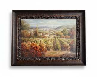 Decorative Vineyard Landscape Oil Painting size x