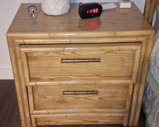 Lea Furniture Faux Bamboo Nightstand B