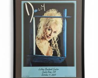 Dolly Parton Limited Edition Luther Burbank Center Concert Poster