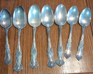 Rogers Bros. Grape Pattern Silverplate Spoons