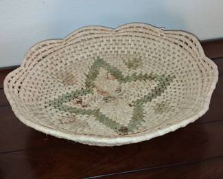 Vintage Papago Coiled Basket Tray
