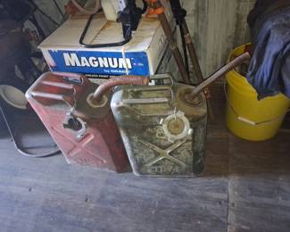Pair of Vintage Gallon US Military Jerry Cans