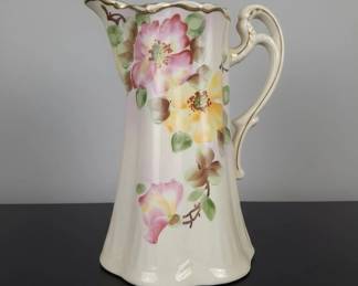 Royal Rudolstadt Porcelain Floral Pitcher