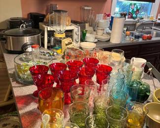 Vintage glassware