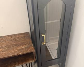 Linen Cabinet with Glass Door