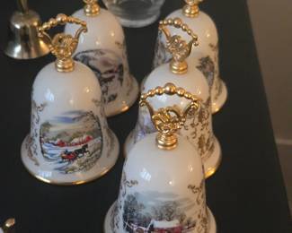 Gorham porcelain Christmas bells
