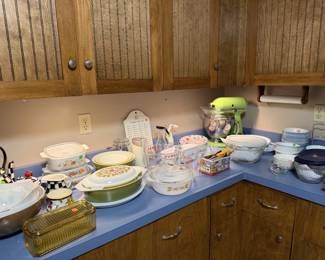 Kitchen Aid, Corning, Pyrex, McKenzie Childs
