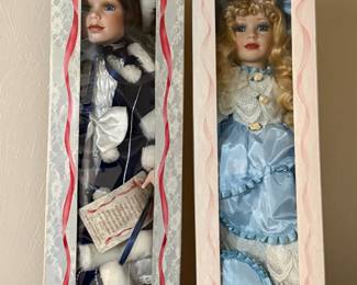 Vintage 24" Porcelain Dolls - NIB