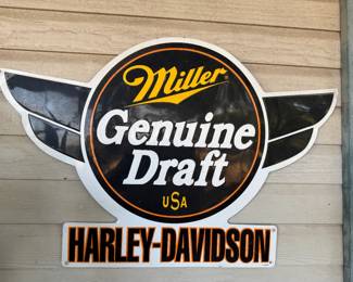 Miller / Harley Davidson Sign