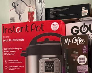 Instant Pot, Mr. Coffee, other small appliances NIB
