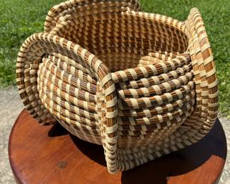 Gullah Sweetgrass Elephant Ear Basket