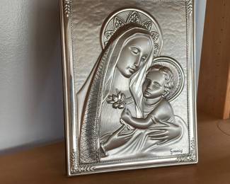 Sterling Silver Madonna and Child