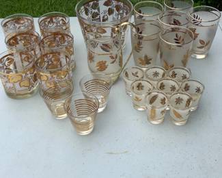 MCM gold barware
