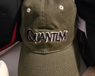 Quantum Olive Green Adjustable Baseball Cap with Embroidered Logo