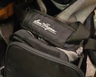 Ben Hogan Golf Travel Bags & Accessories Collection, Black & Gray Zippered Duffel Bags, Shoulder Straps & Sports Equipment Carriers