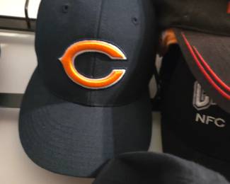 Chicago Bears NFL Football Navy Blue Baseball Cap with Embroidered Orange Team C Logo