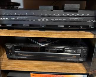 Nakamishi 730 FM Stereo Receiver, SONY CPD-50 5-disc CD Changer, Nakamichi 480 2-Head Cassette Deck