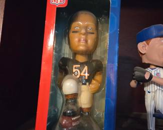 Chicago Bears Brian Urlacher #54 NFL Hand-Painted Football Bobblehead Doll in Original Box
