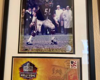 #51 Dick Butkus Chicago Bears & Hall of Fame Commemorative Plate