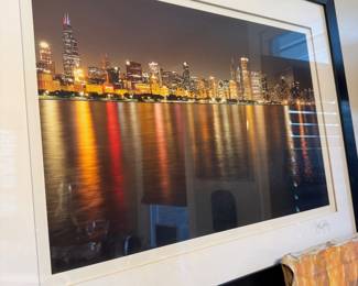 Chicago Illinois - Series 3 by Blakeway Panoramas, Signed and Framed Print