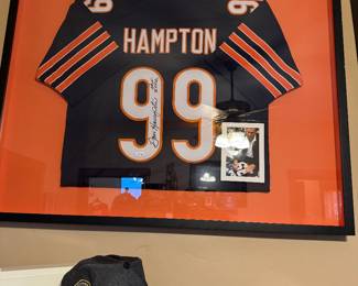 Dan Hampton #99 Autographed/Framed Jersey