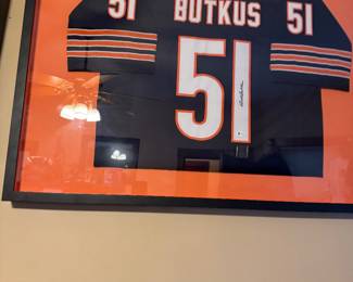 Dick Butkus #51 Autographed/Framed Jersey