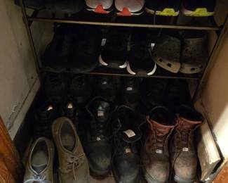 Men's Athletic Sneakers, Leather Casual Shoes, Hiking Boots, Work Boots & Crocs Clogs, Assorted Lace-Up Footwear Collection